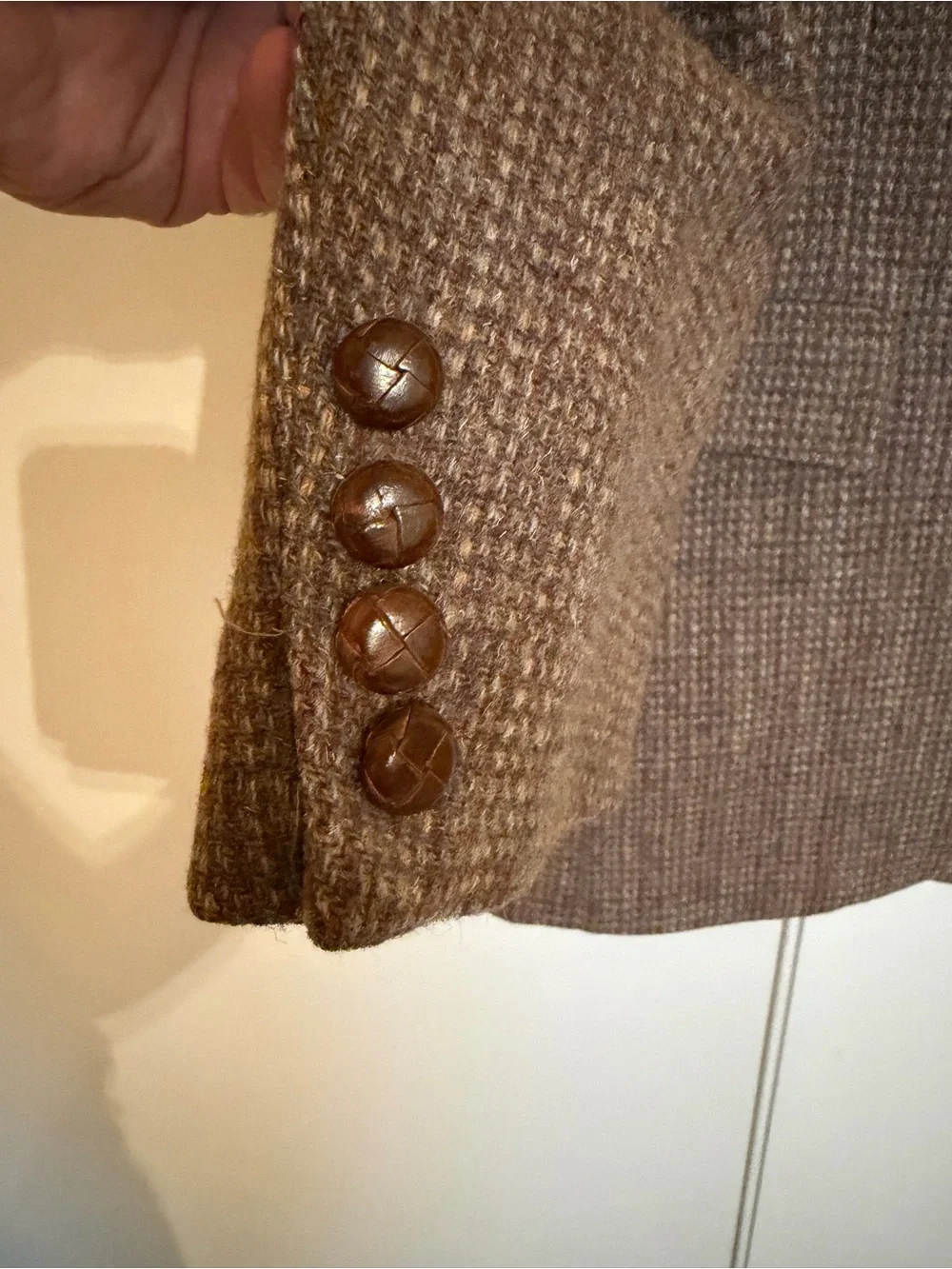 Classic Brown Tweed Sport Coat - Tailored Two-Button Blazer